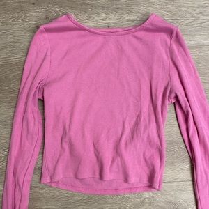 Pacsun basic long sleeve pink